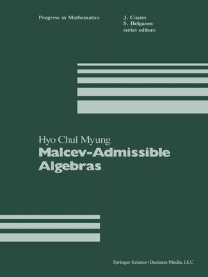 cover image of Malcev-Admissible Algebras